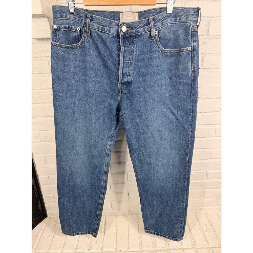 Everlane Relaxed‎ Straight Jeans Organic Cotton Blue Women's Size 31
